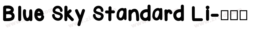 Blue Sky Standard Li字体转换